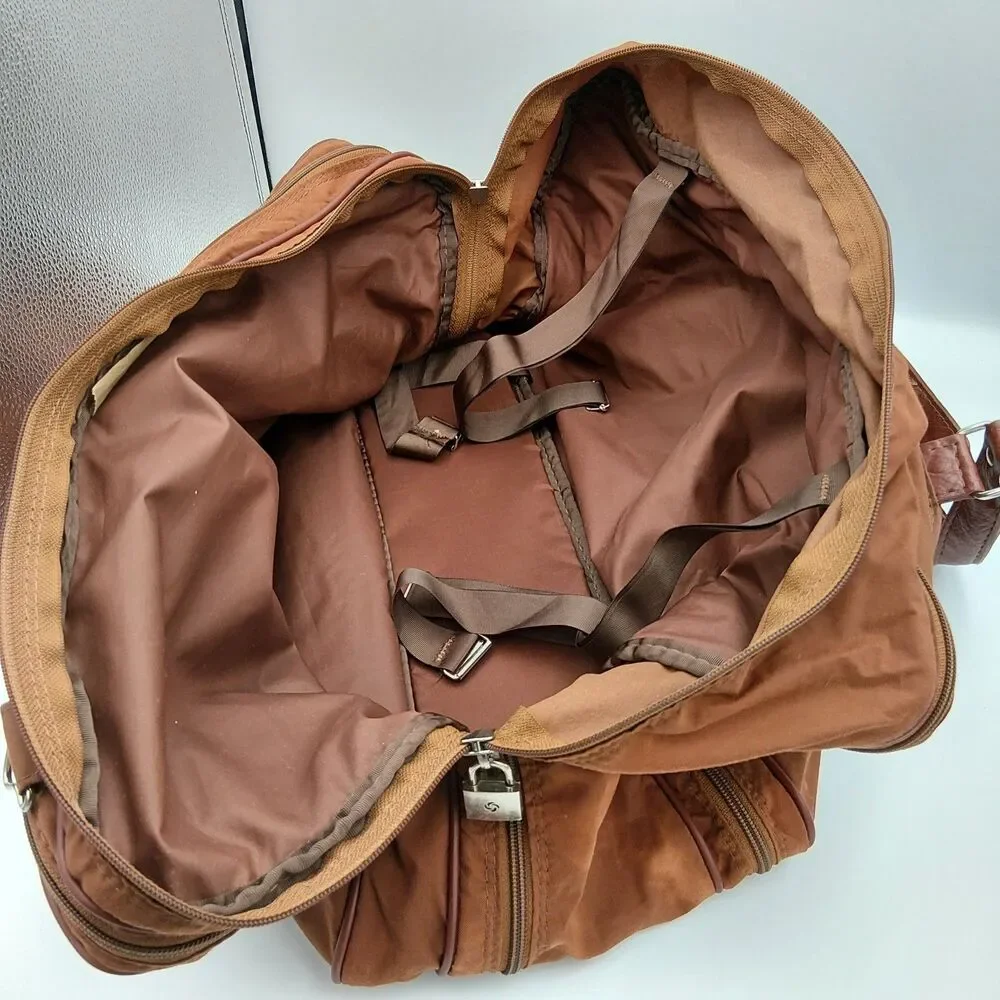 Samsonite Silhouette Vintage Weekender Travel Bag-Brown-1970/80 Classic Carry-on